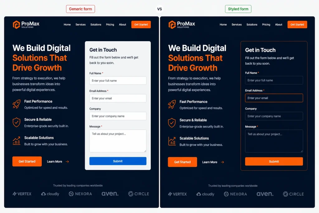 Mistake-11: form design mismatch