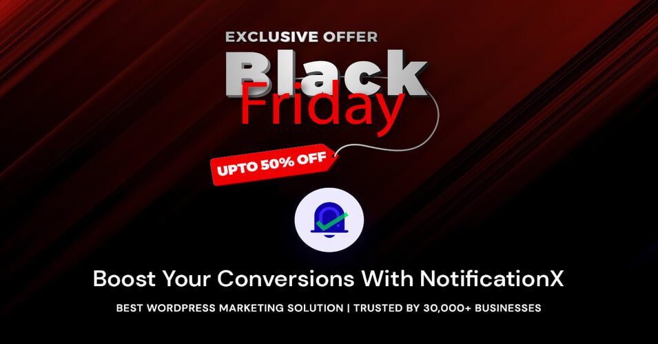 NotificationX BFCM Deal