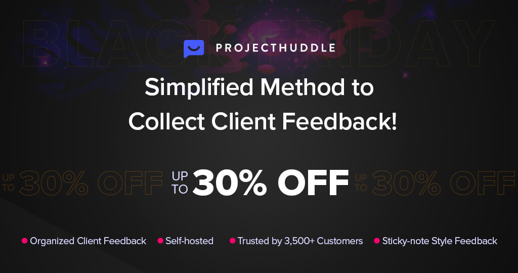 ProjectHuddle BFCM Deal