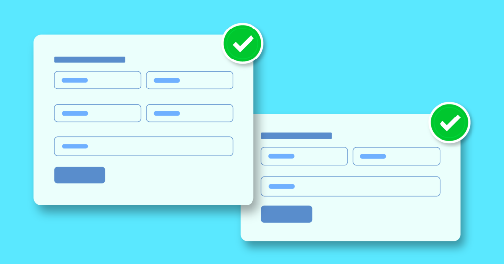 Try different layouts for your online forms