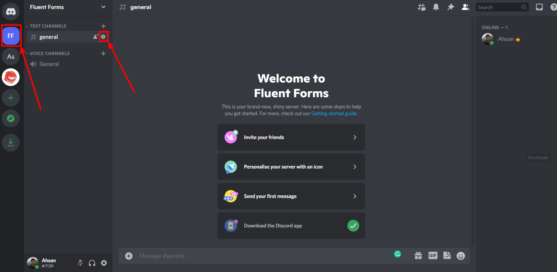 Create discord server