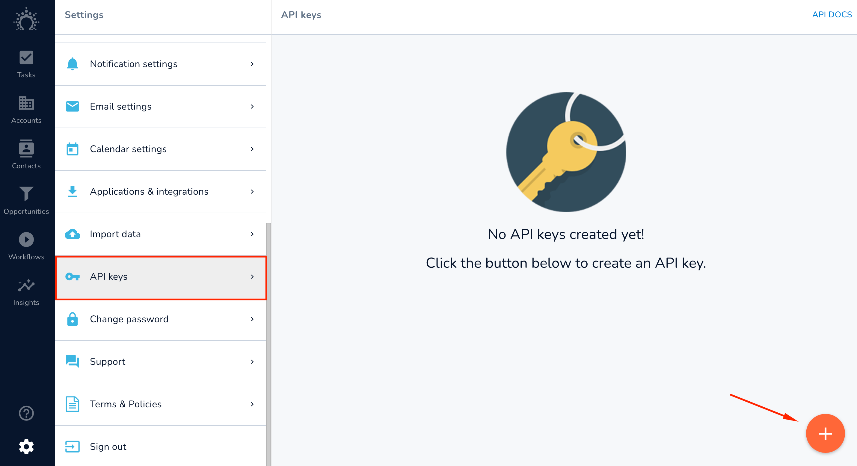 Salesflare new api