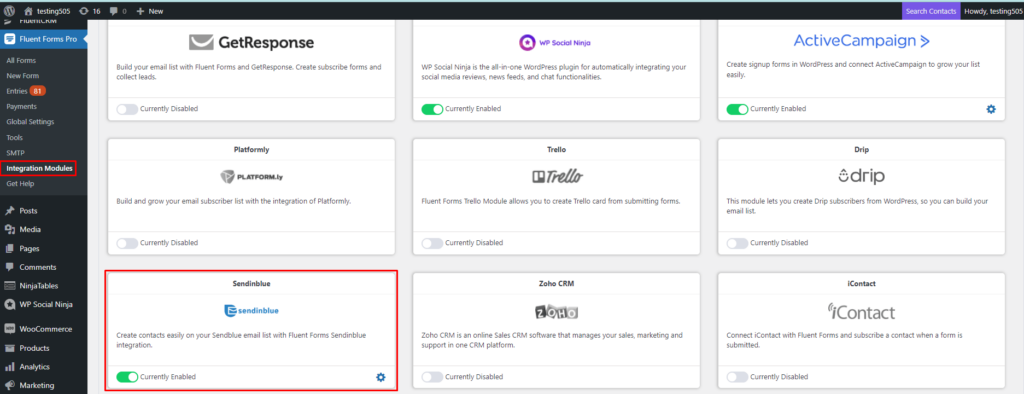 Sendinblue Integration With Fluent Forms - WP Manage Ninja