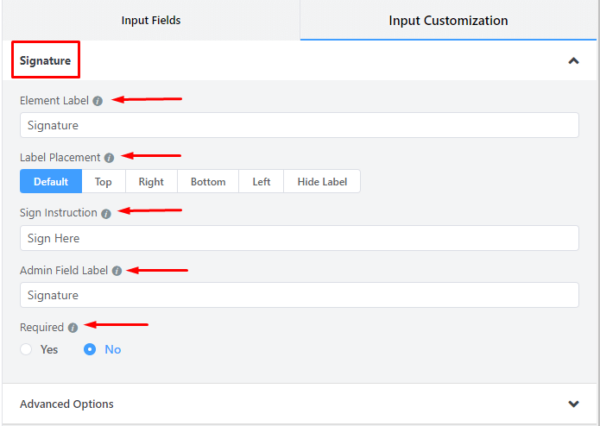 Signature Field in Fluent Forms - WP Manage Ninja