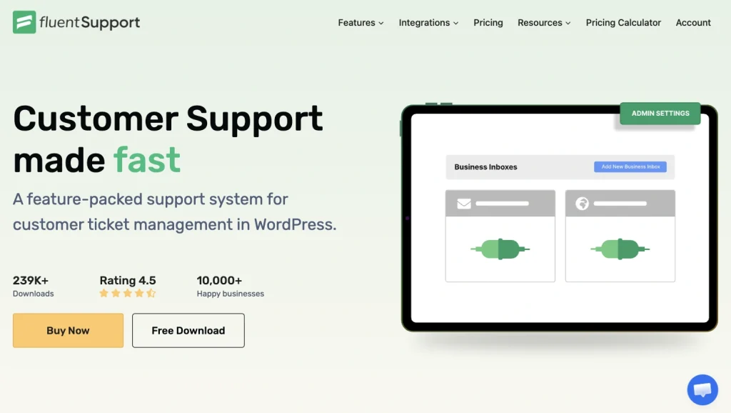 Fluent Support Helpdesk System