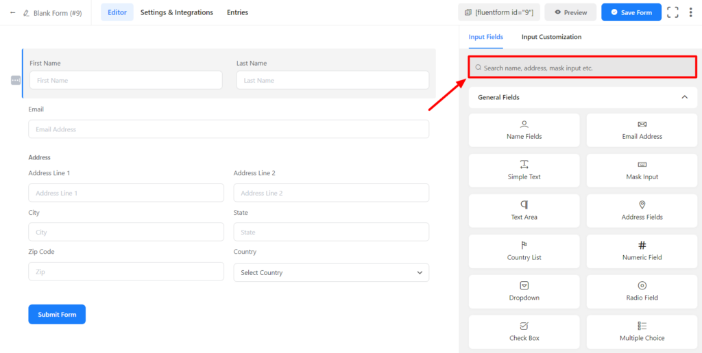 How to Add Fields to Fluent Forms - WP Manage Ninja