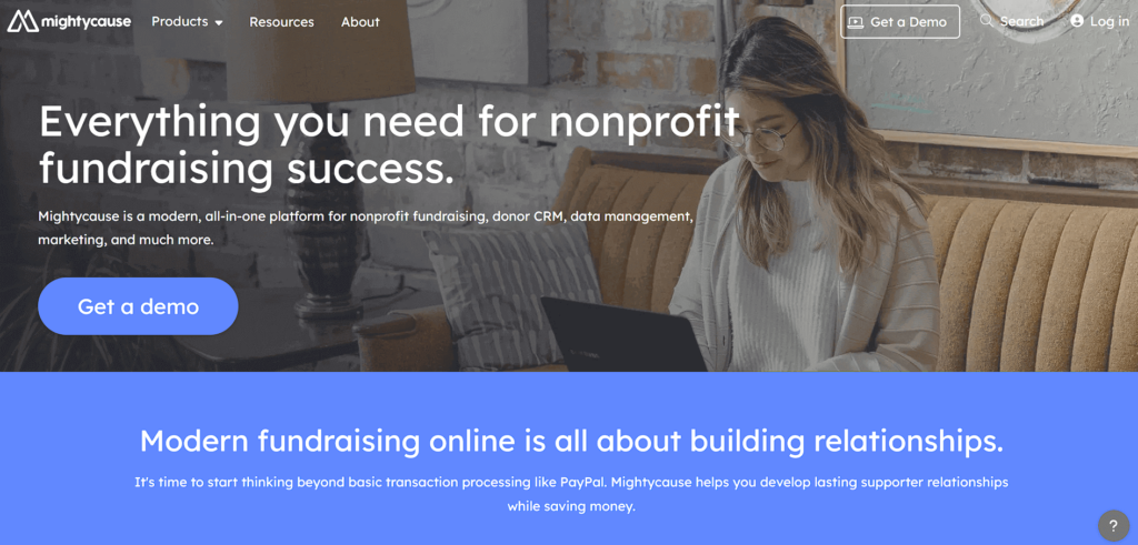 MightyCause online donations