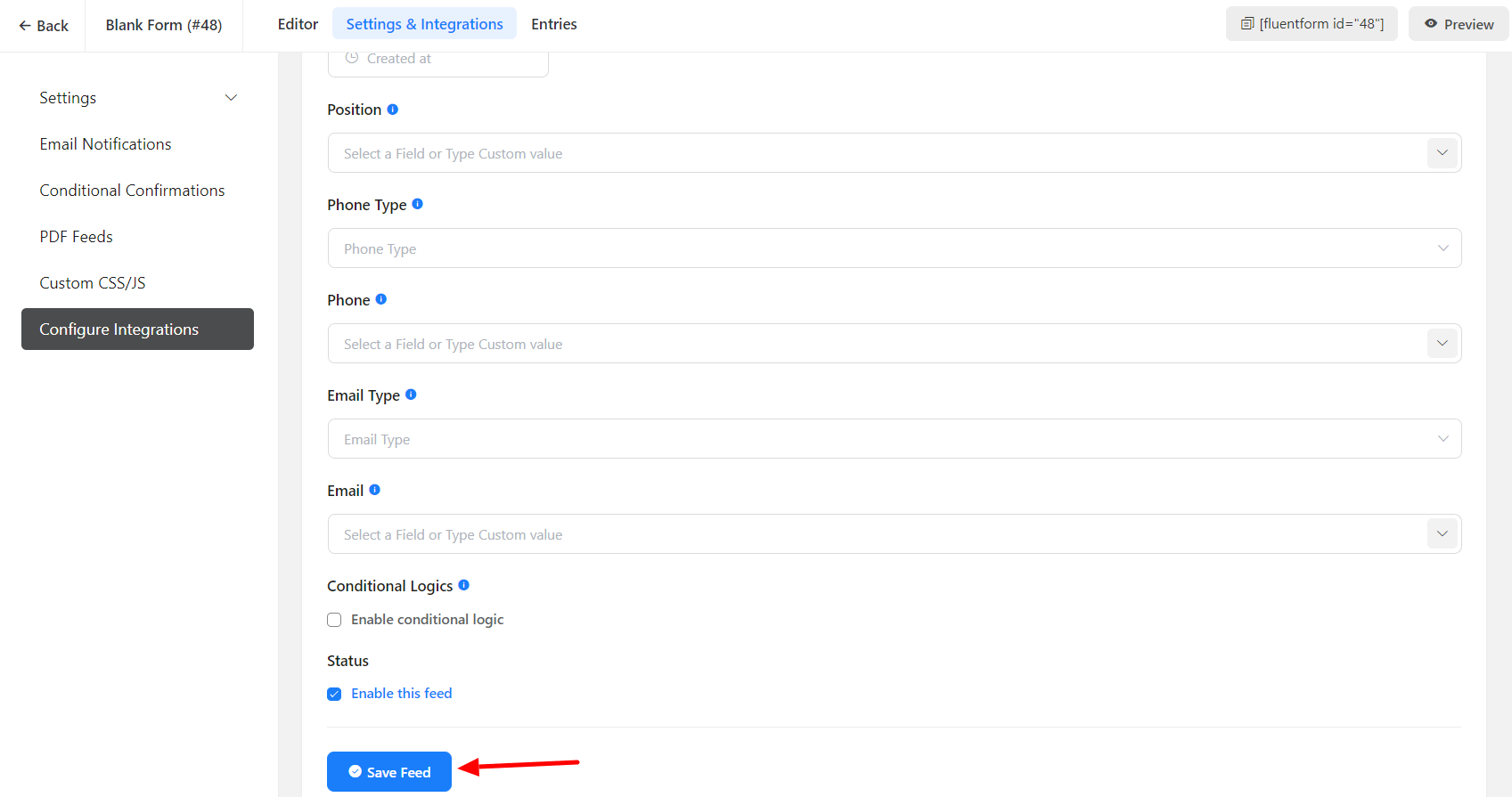 amoCRM Integration with Fluent Forms - WP Manage Ninja