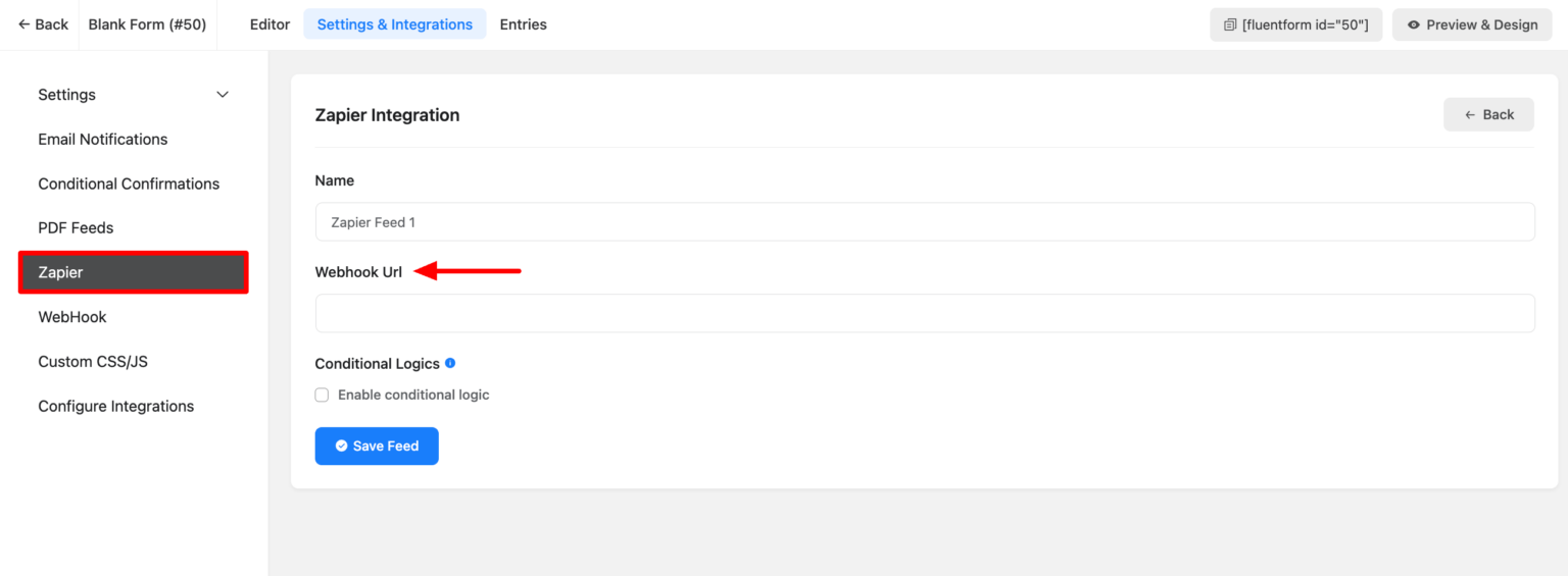 Zapier Integration with WP Fluent Form