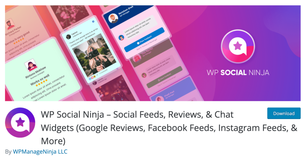 WordPress Social Media Plugin - WP Social Ninja