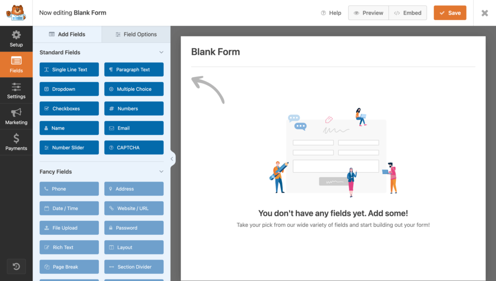 WPForms - Form builder and form fields