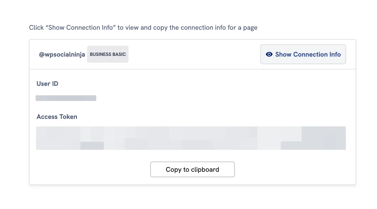 Copy Access token