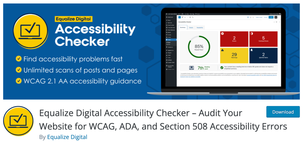 Accessibility Checker - WordPress accessibility plugin