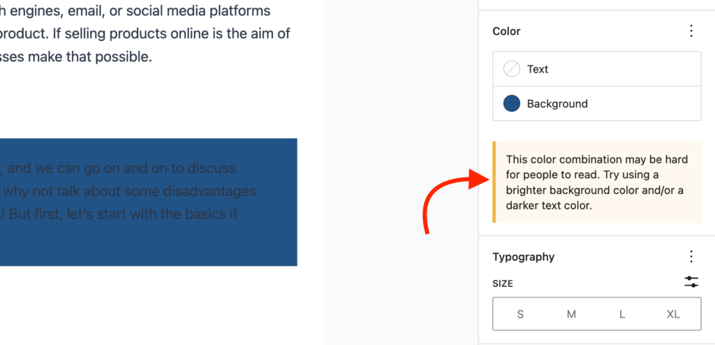 Color combination is necessary for accessibility