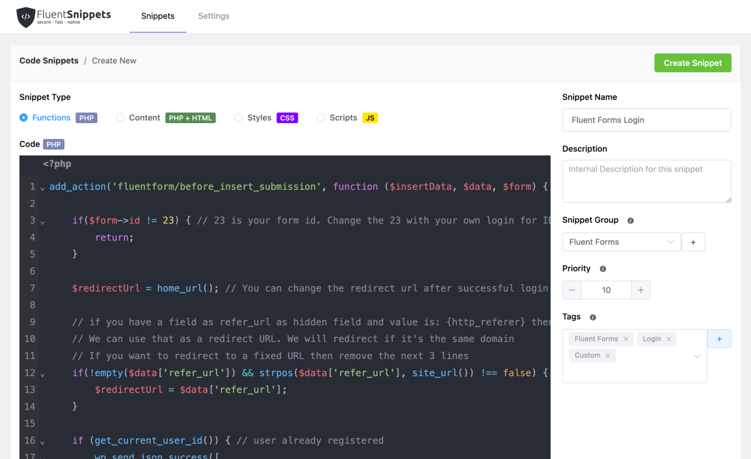 How to Add Code Snippets in WordPress - WP Manage Ninja