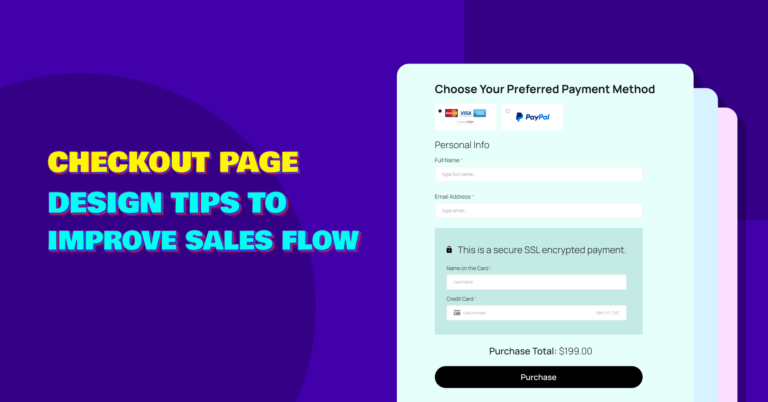 Checkout page design tips