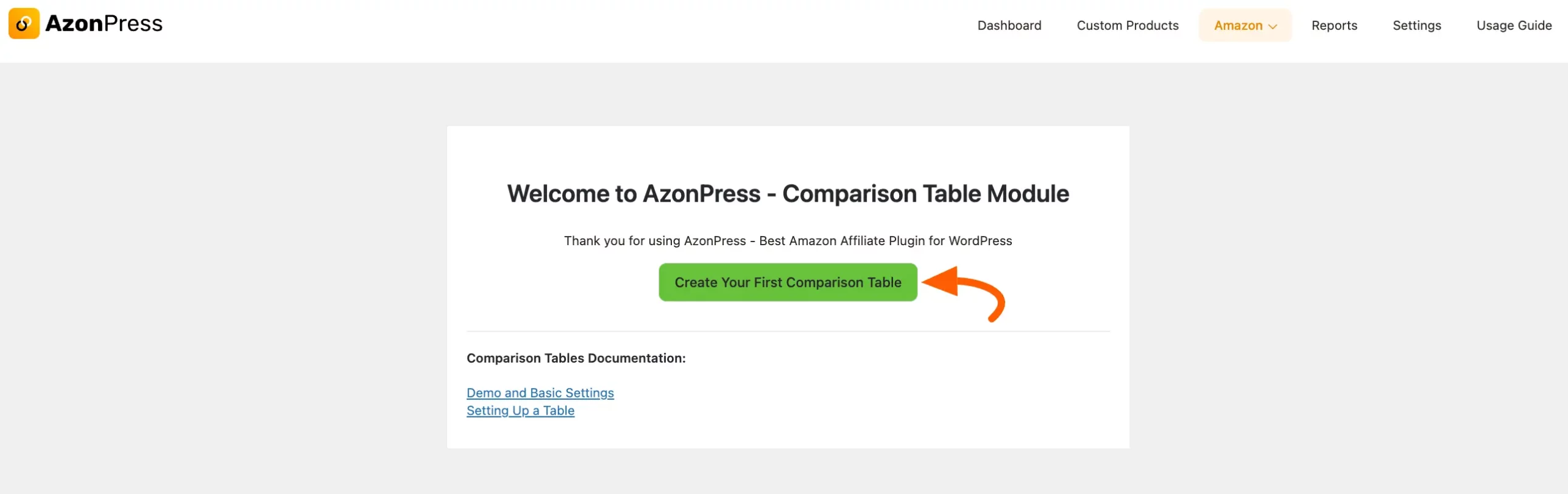 Create-your-first-comparison-table-button