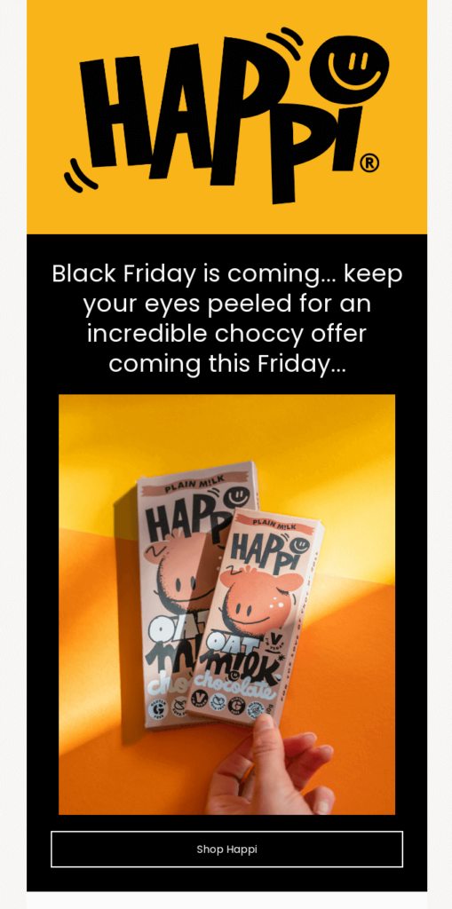 Black Friday Marketing Strategies - Happi Email