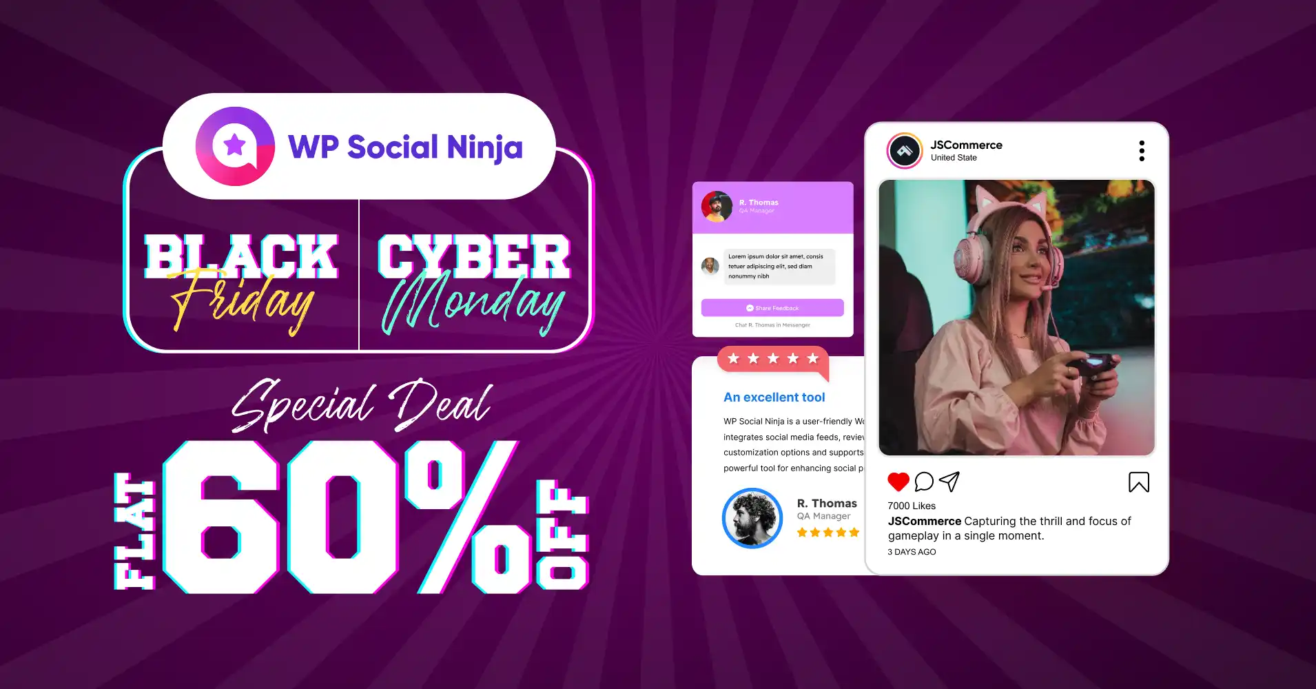 WP Social Ninja black friday deal