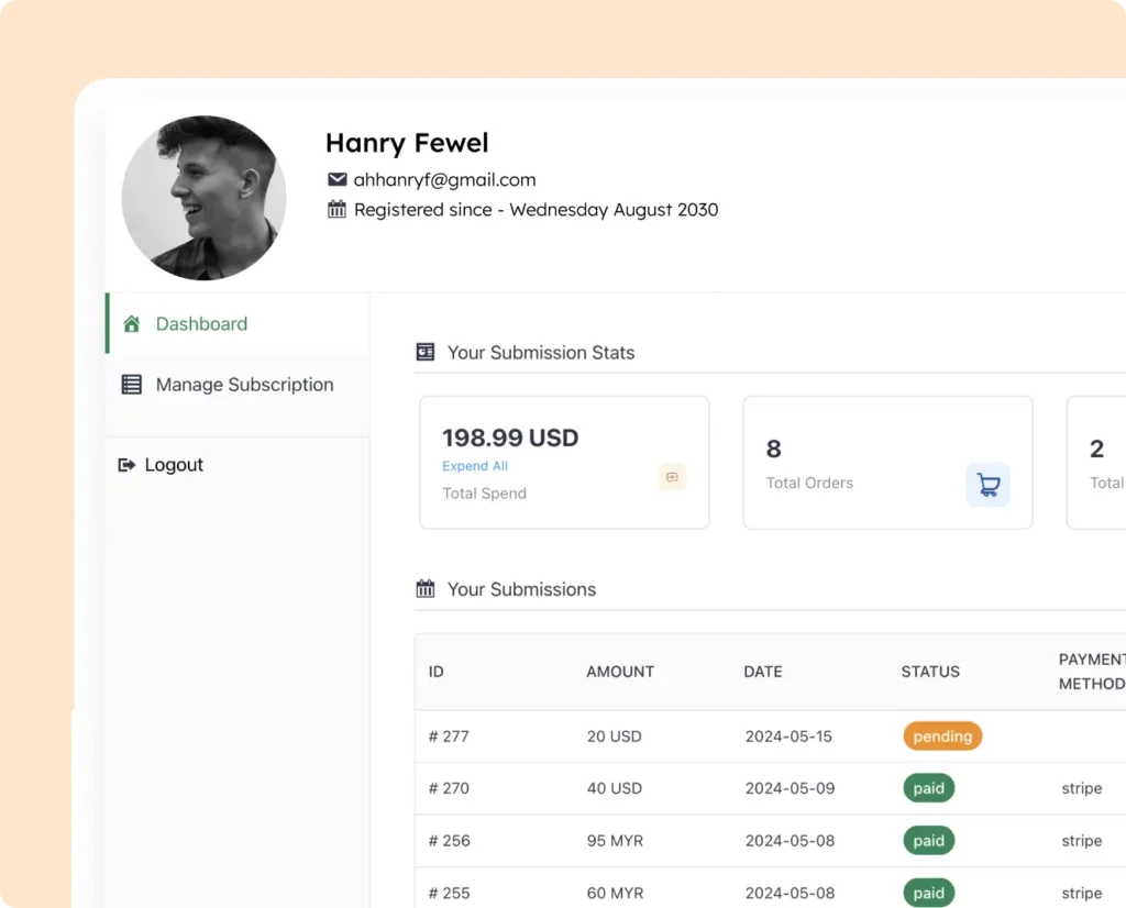 Customer-Dashboard
