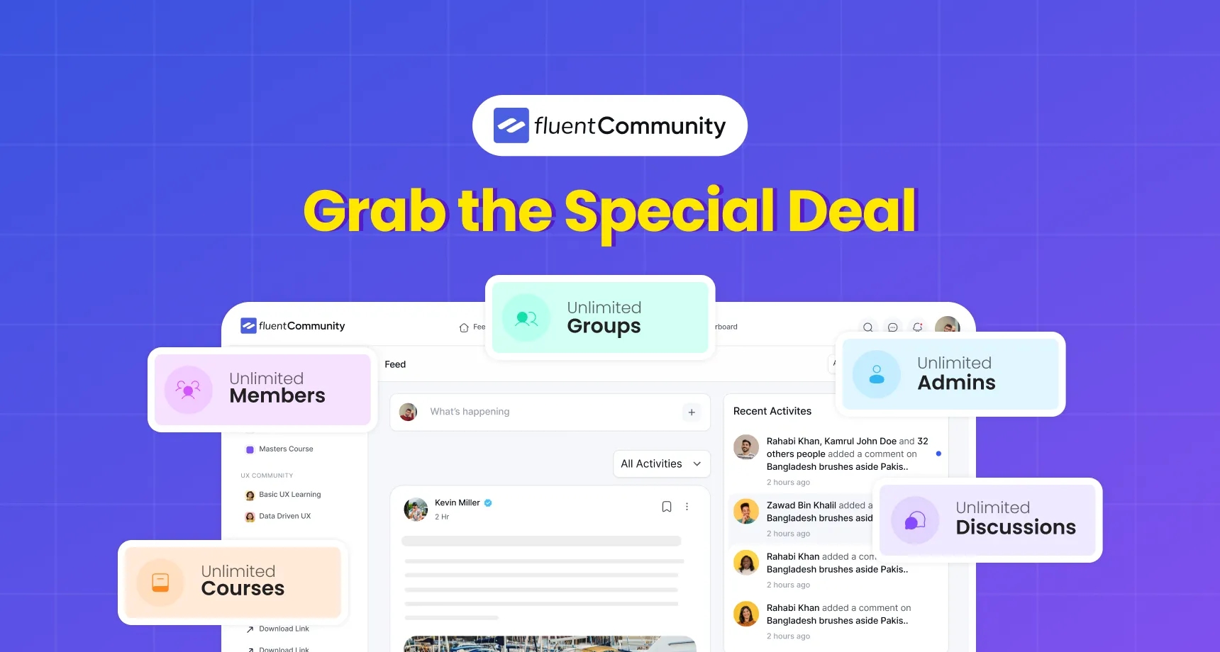 FluentCommunity summer Deal