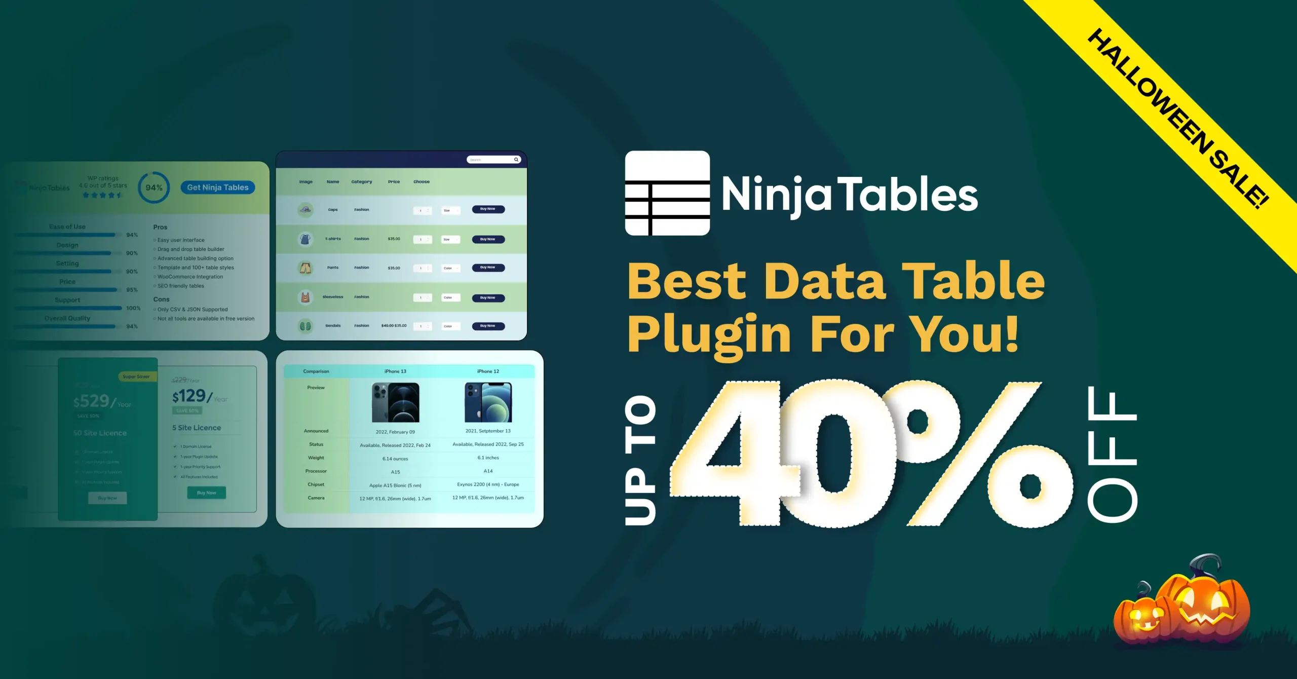 ninja Tables halloween deal