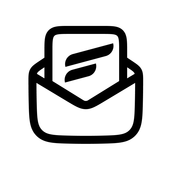 FluentSMTP Monotone White Icon