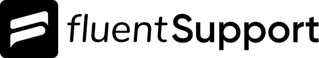 FluentSupport Monotone Dark Logo