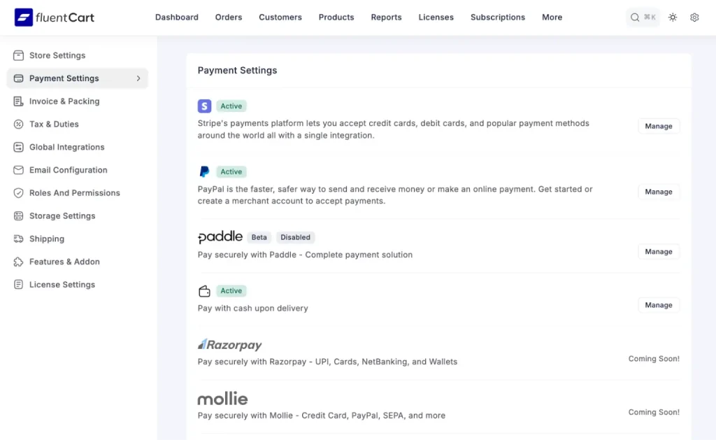 Payment Gateways