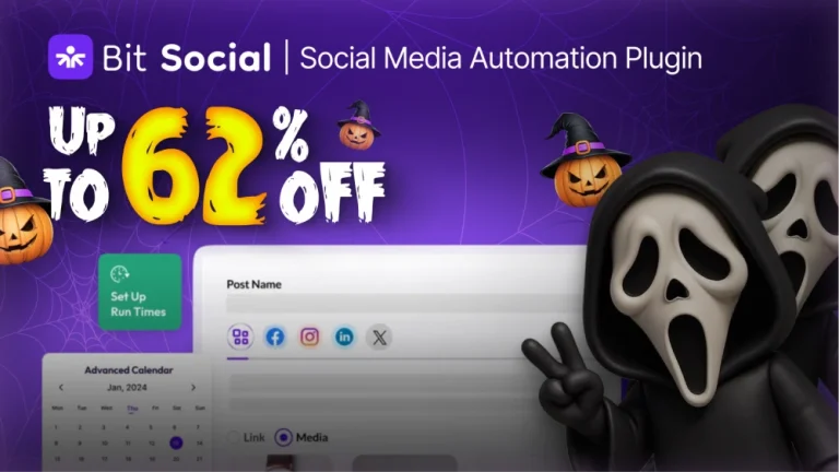 Bit Social Banner for WPManageNinja Discount Deal
