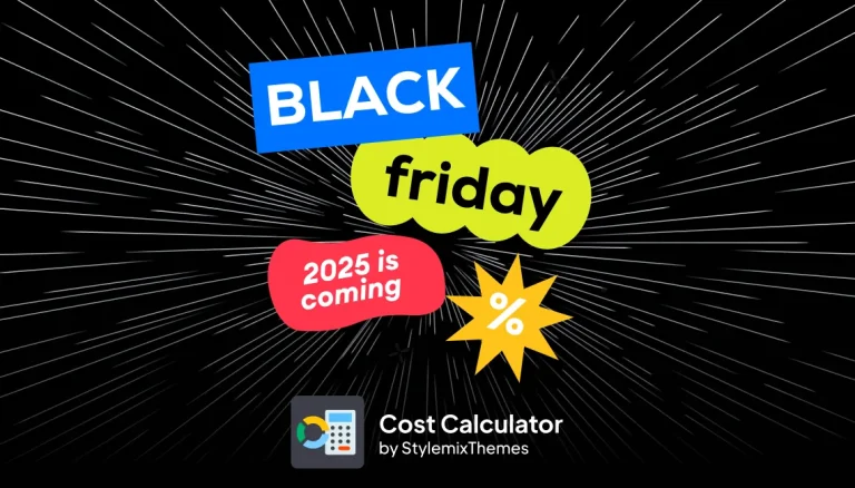 Cost Calculator Black Friday WordPress deals, WordPress Black Friday deals