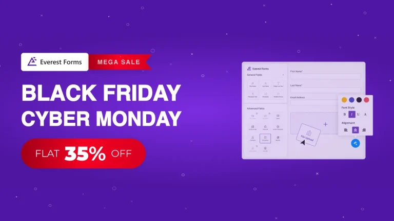 Everest Forms WordPress Black Friday sale 2025, Black Friday sale WordPress 2025