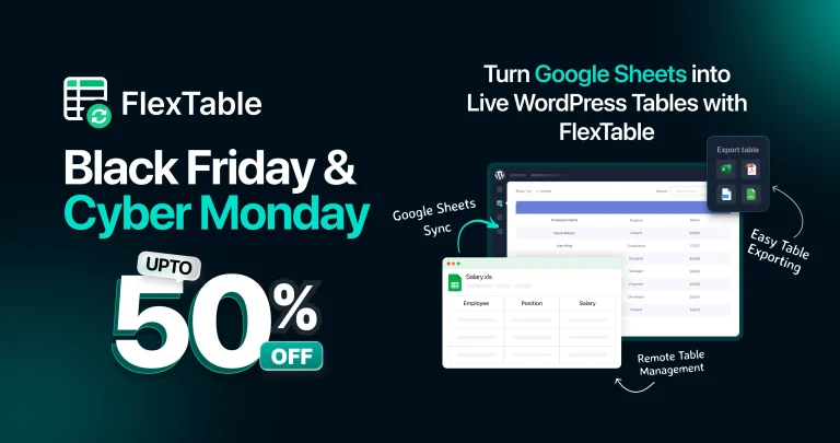 FlexTable Black Friday & Cyber Monday Deals 2025