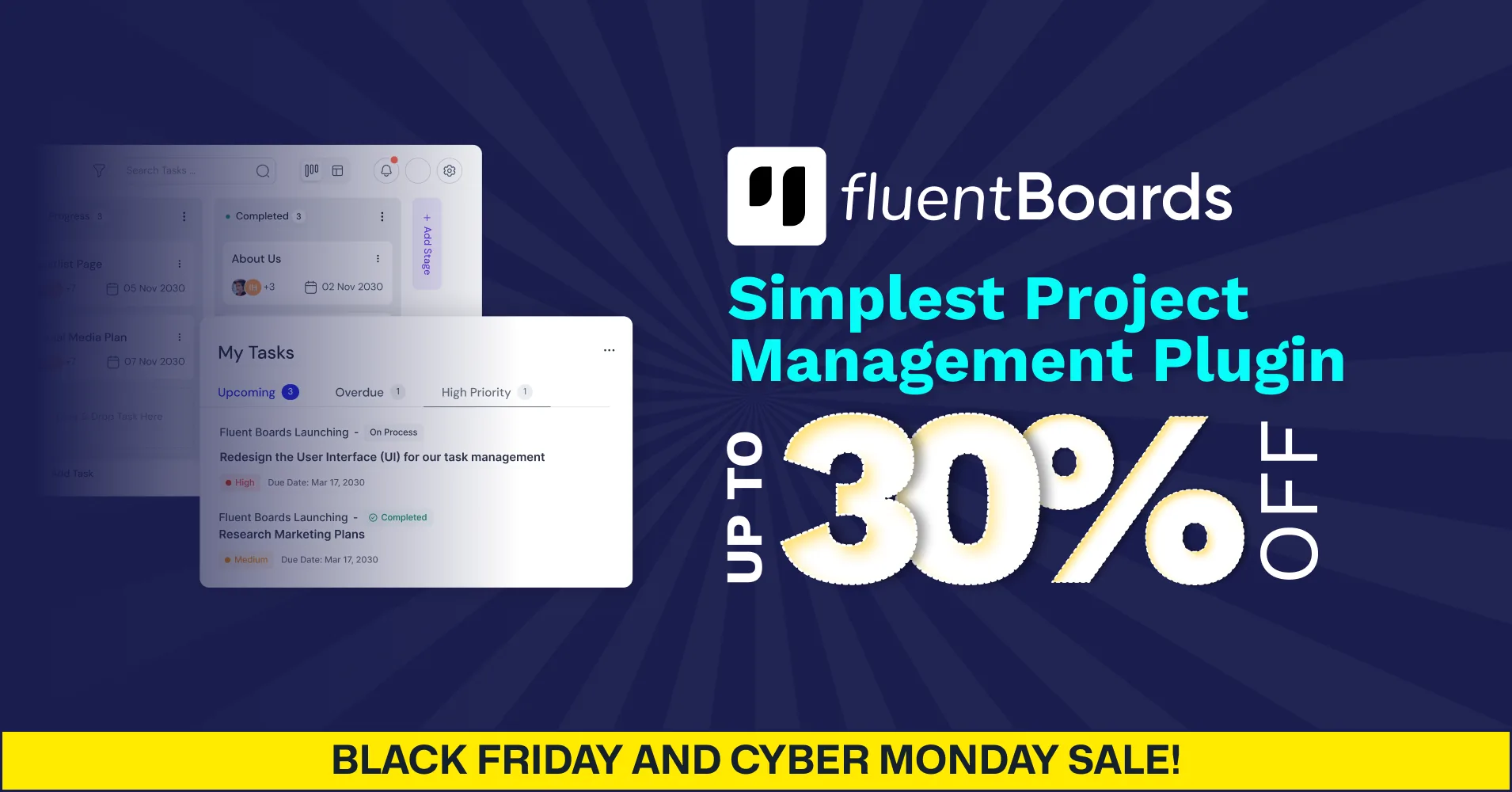 FluentBoards is offering WordPress black friday deal 2025, WordPress black friday deals
