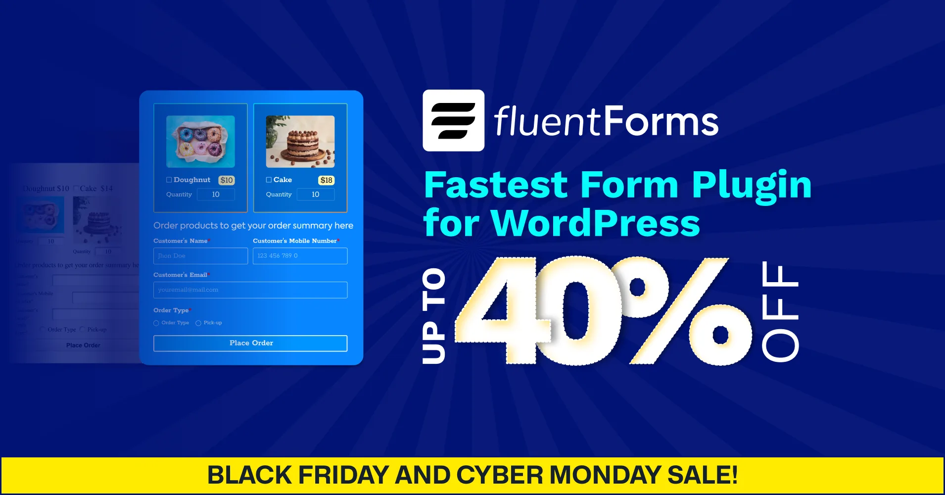 Fluent Forms is offering wordpress black friday deal 2025, WordPress black Friday deals