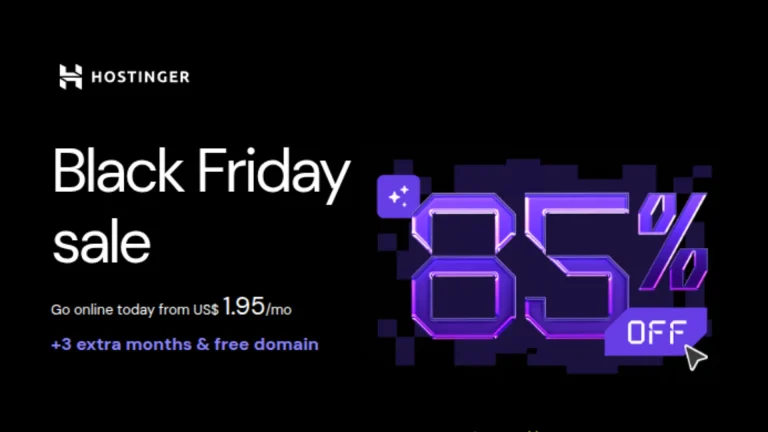 Hostinger is offering Black Friday deals, Best WordPress Black Friday deals