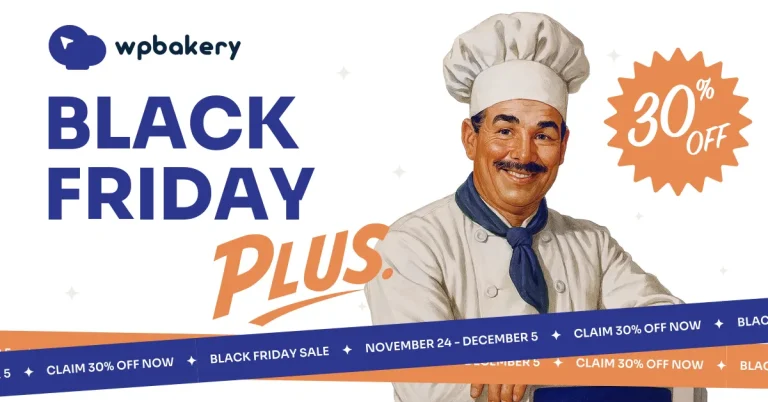 WPbakery is offering Black Friday deals, Best WordPress Black friday deals