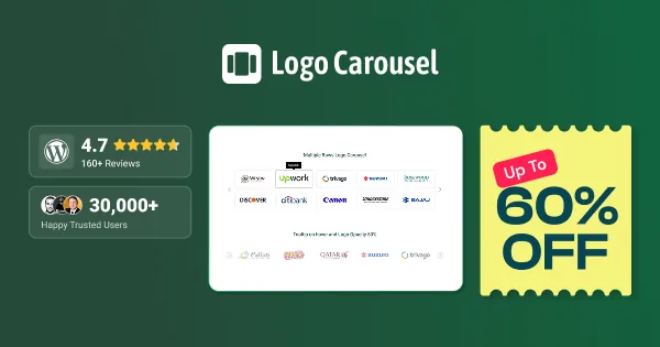Logo Carousel is offering Black Friday deals, Best WordPress Black Friday deals