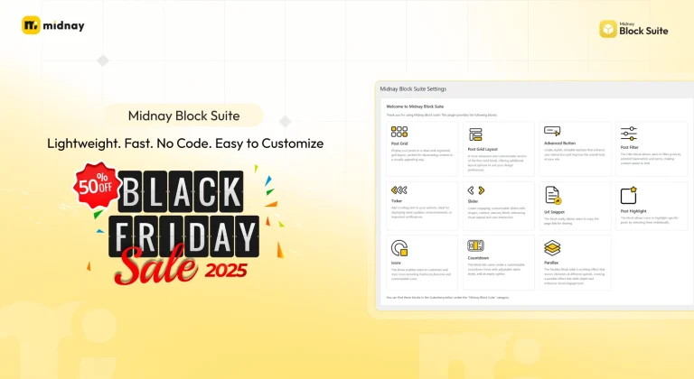 Midnay is offering Black Friday deals, Best WordPress Black Friday deals