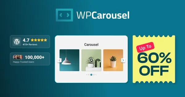 WP Carousel is offering Black Friday deals, Best WordPress Black Friday deals
