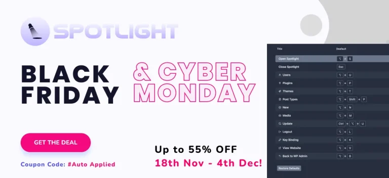 WP Spotlight Black Friday WordPress deals, Black Friday deals 2025