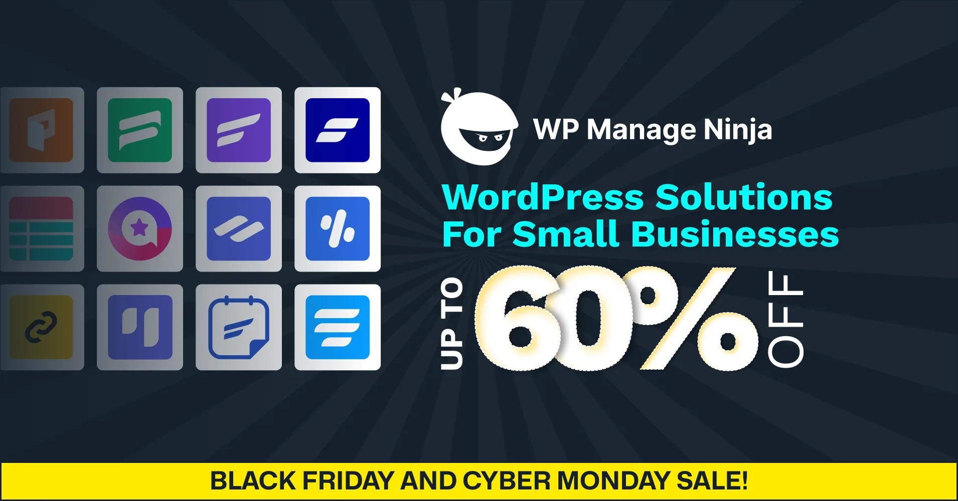 WPManageNinja black friday WordPress deals,  WordPress Black Friday deals 2025
