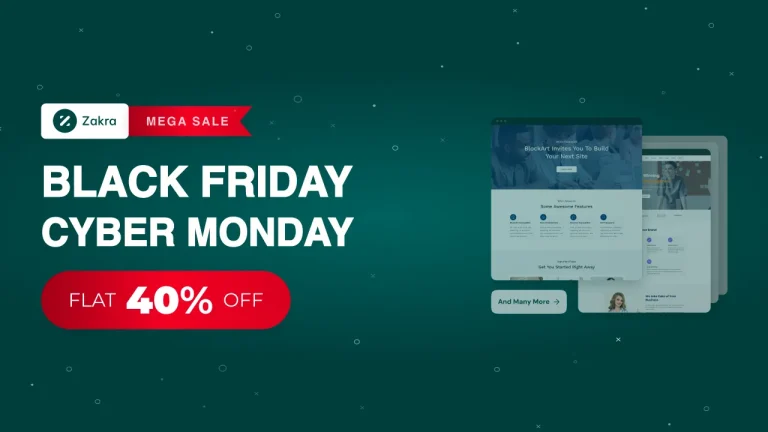 Zakra Pro Black Friday WordPress themes 2025, WordPress theme Black Friday 2025