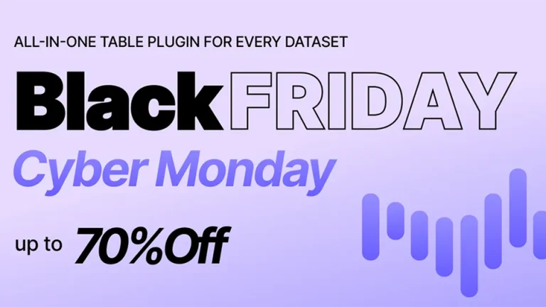 WpDataTables WordPress black friday deals 2025, black Friday deals WordPress
