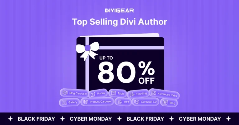 DiviGear WordPress black friday deals 2025, black Friday deals WordPress