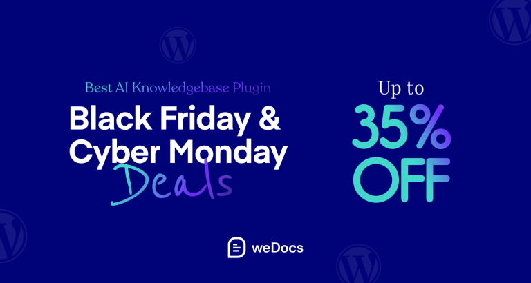 weDocs WordPress black friday deals 2025, Wordpress black Friday deals