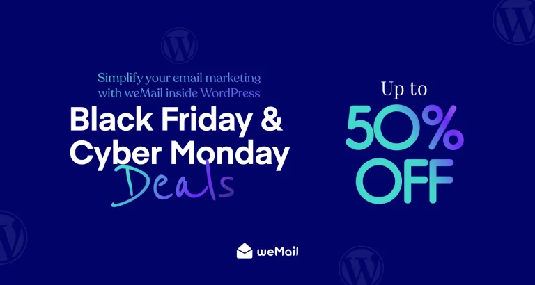 weMail Black Friday WordPress deals, WordPress Black Friday deals