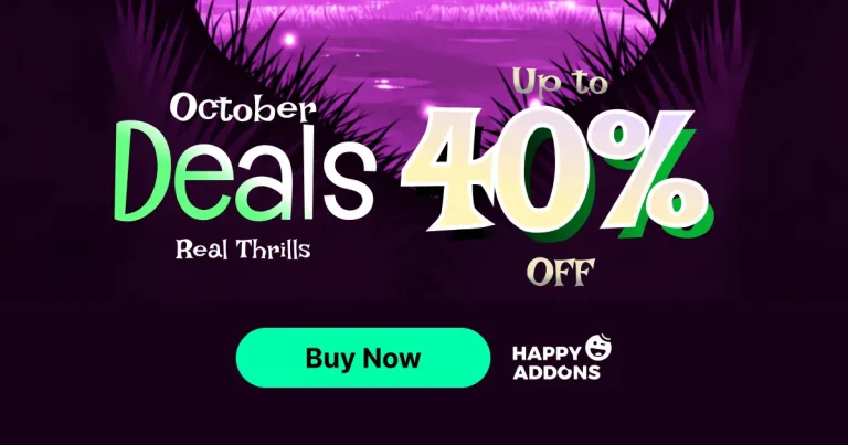 HappyAddons for Elementor on WPManageNinja halloween deal