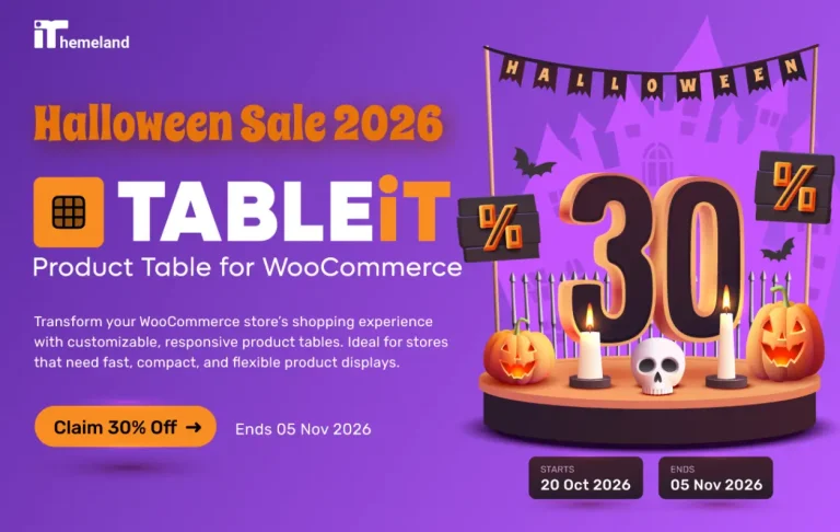 Tableit Halloween Deal 2026