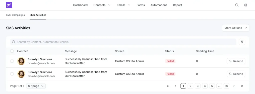 A Dedicated Home for SMS Activity